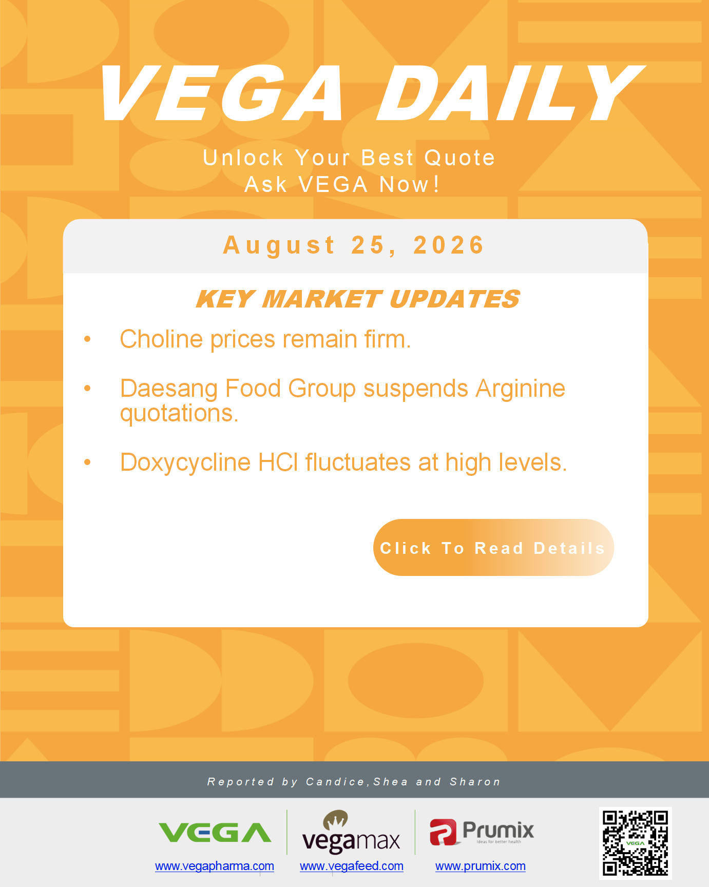 VEGA Daily 20260825 Choline Arginine Doxycycline HCl.png